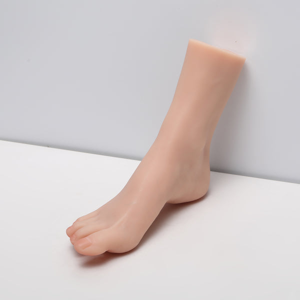 Lifelike Female Silicone Foot Model Fake Nail Practice Mannequin Foot Fetish For Footjob Shoes Jewelry Display 1:1 Real ZH36B