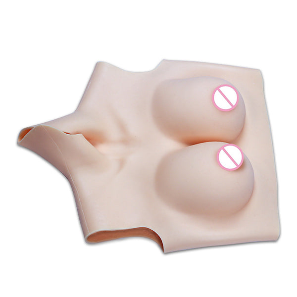 Crossdresser Breast Forms Silicone Breast Plate A-G Cup Fake Boobs Enhancer for Shemale Transgender New Sixth Generation Short Style